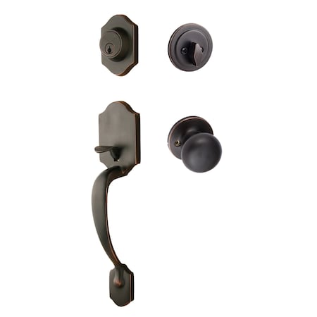 Sure-Loc Hardware Sure-Loc Hardware Coral Handleset, Durango Handleset Trim, Vintage Bronze CR507-DU-RD 11P